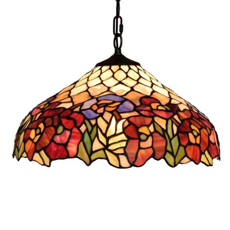 Tiffany Style Floral Pattern Stained Glass Kitchen Ceiling Pendant Light Fixture Ebay