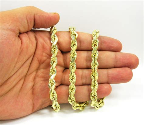 Check spelling or type a new query. Buy 10k Yellow Gold Thick Solid Rope Chain 26-30 Inch 6 ...