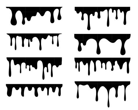 Dripping Svg Melting Svg Dripping Svg Files For Cricut Etsy