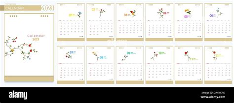 Calendar Planner 2023 Stock Vector Images Alamy