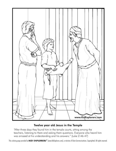 Boy Jesus In The Temple Jesus In The Temple Sunday School Bible