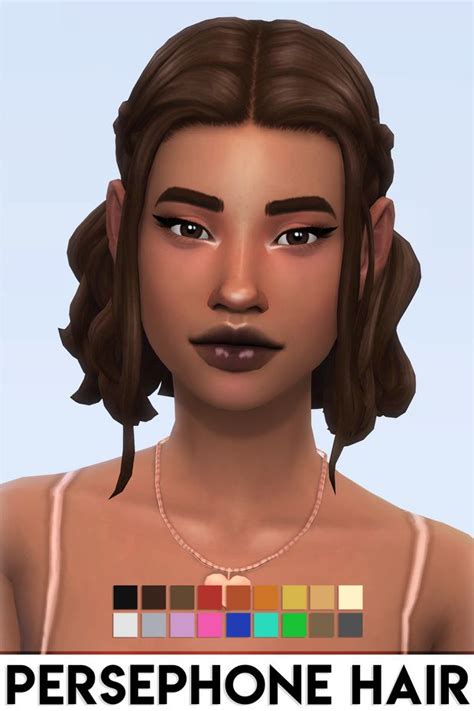 Persephone Hair By Vikai Imvikai On Patreon Sims 4 Sims Sims Hair