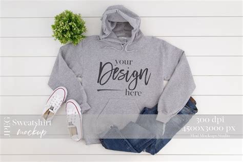 558+ glossy phone case mockup png. Gildan 18500 Mockup | Sweatshirt Mockup GREY (392835 ...