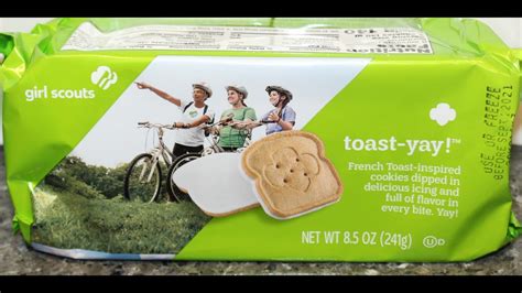 girl scout cookies toast yay review youtube