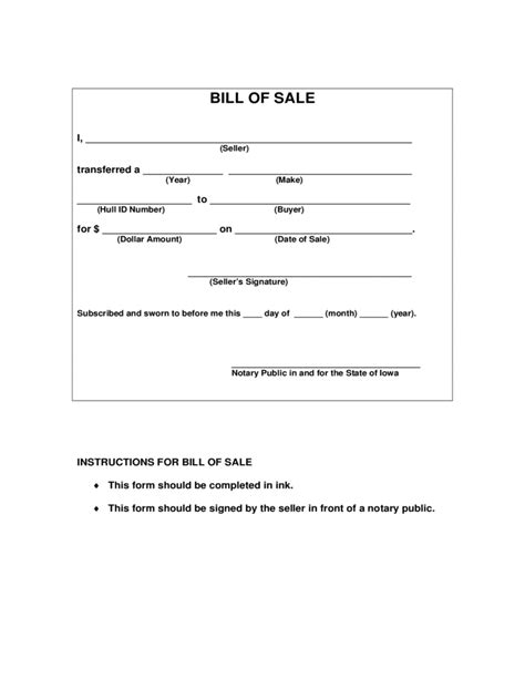 atv bill  sale form   templates   word