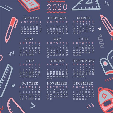 2020 Calendar Phone Wallpapers Wallpaper Cave