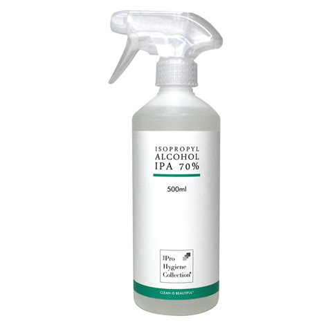 Isopropyl Cleaning Alcohol Ipa 70 500ml The Pro Hygiene Collection