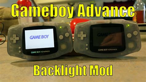 Gameboy Advance Backlight Screen Mod Youtube