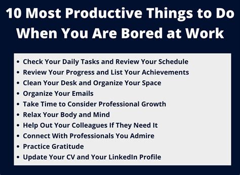 10 Most Productive Things To Do When Youre Bored At Work Lead Grow