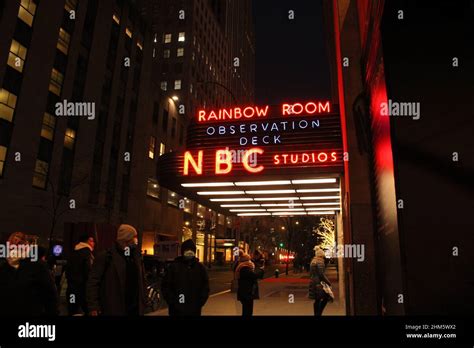 Entrance Of The Rainbow Room Nbc Studios Stock Photo Alamy