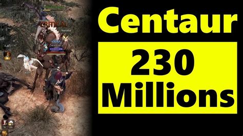 Centaur Millions Per Hour Black Desert Online Youtube