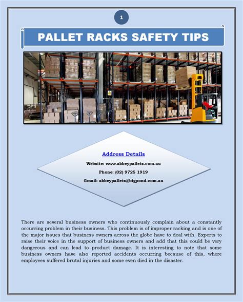 Pallet Racks Safety Tips By Amexwarrison Issuu