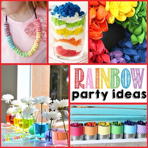 Colorful Rainbow Decorations Party Ideas Mimis Dollhouse