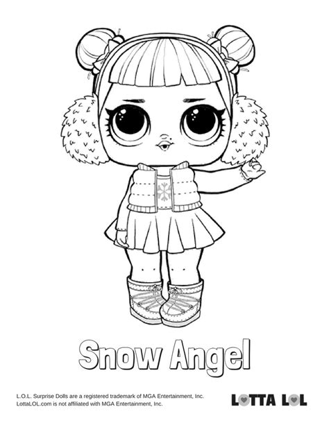 Snow Angel Coloring Page Lotta Lol Angel Coloring Pages Coloring
