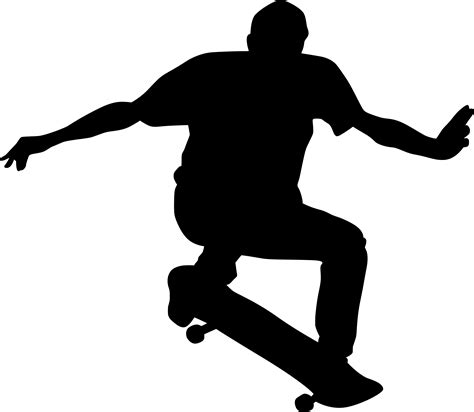 Patinador Masculino Silueta Skater Descargar Png Svg Transparente My