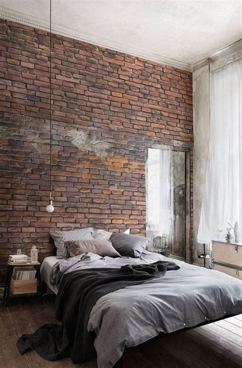 Check out the below showcase of 20 beautiful bedroom designs with a brick wall as a do you like these designs? Urban Decayed Red Wallpaper Wall Mural | MuralsWallpaper ...