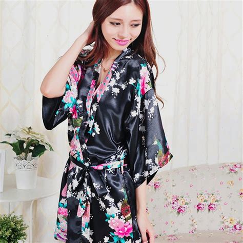 Plus Size S Xxl Bathrobe And Belt Pajama Women Japanese Yukata Kimono Satin Silk Vintage Robe