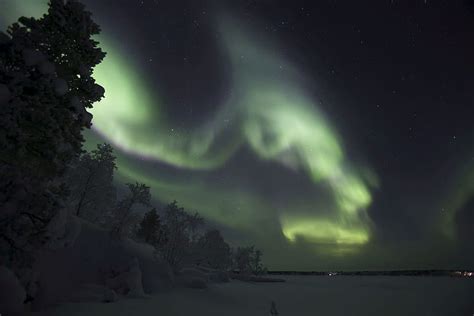 Aurora Borealis In Finland Inari Aurora Borealis Sky Lapland