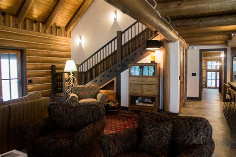 Log Cabin Remodel And Addition Traditional Living Room Denver By
