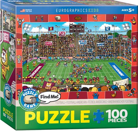 Spot And Find Football 100 Piece Puzzle Athena Posters