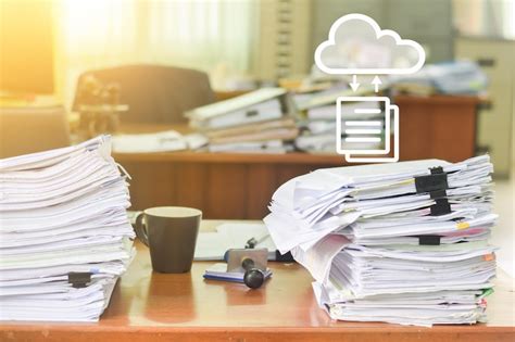 Premium Photo Heap Of Papers Work Stack Documents On Office Desk With