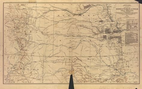 States Of Kansas And Texas And The Indian Territory Kansas Memory