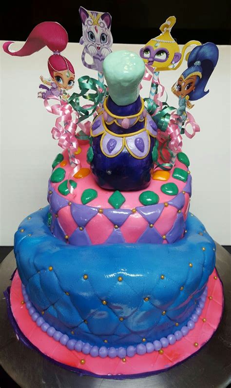 Shimmer and shine cake jasmine cake bug cake fantasy cake my daughter birthday birthday cake decorating occasion cakes cata cupcake cakes. Shimmer and shine birthday cake | Shimmer and shine cake ...