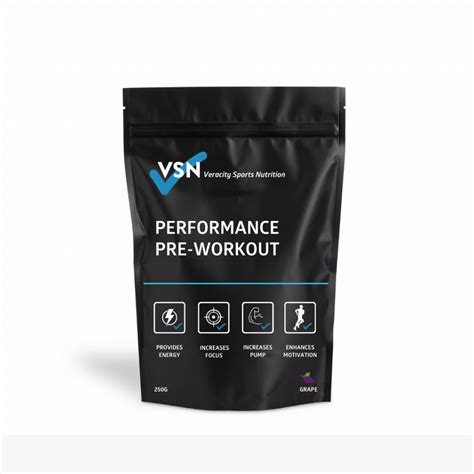 Performance Pre Workout Veracity Sports Nutrition