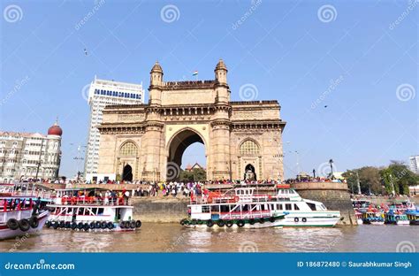 Beautiful View Of Gateway Of India Mumbai Editorial Image Image Of