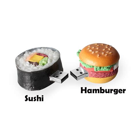 Hamburger Food Usb Flash Drive Creative Sushi Pendrive Pen Drive 4g 8g
