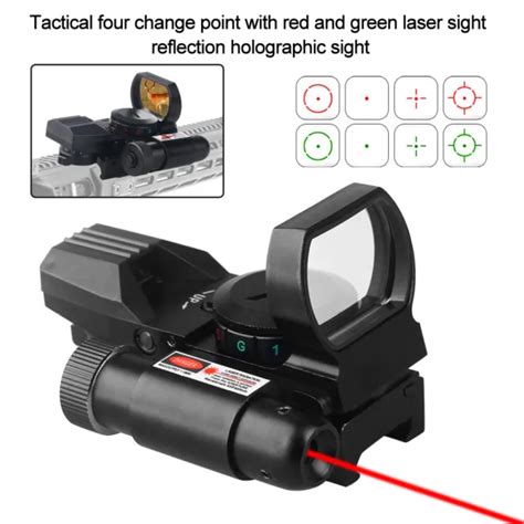 TACTICAL RED GREEN Dot Reflex Sight Scope W Laser Holographic Sight Hunting Gun PicClick