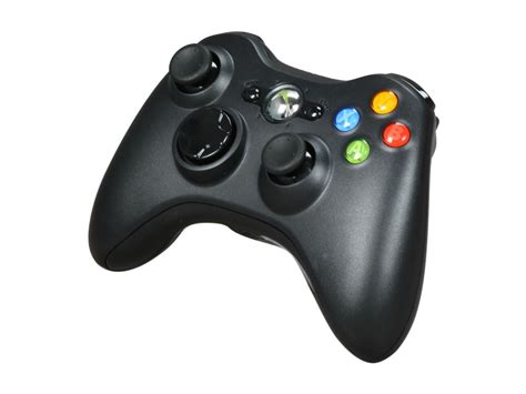 Microsoft Xbox 360 Wireless Controller Blackglossy Black Neweggca