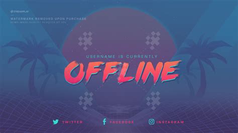 Twitch Offline Banners Custom And Template Twitch Offline Screens
