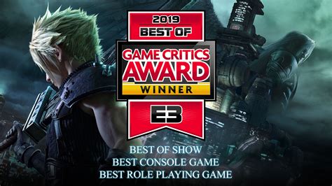 Final Fantasy Vii Remake Best Of Show By The E3 2019 Game Critics