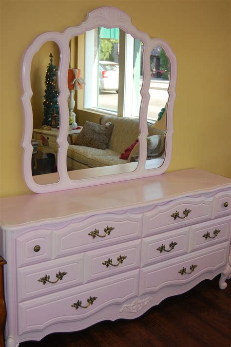 Pink Shabby Chic Dresser And Mirror Thinking Of Painting My Long