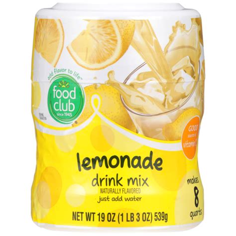 Food Club Lemonade Drink Mix 19 Oz Instacart