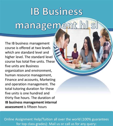 Ib Business Management Hl Sl In Hyderabad By Ib Ia Ee Extended Essay