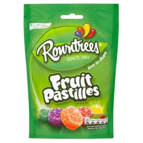 Rowntrees Fruit Pastilles Pouch 150g Groceries Sweets Bandm