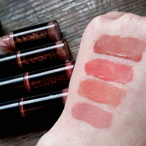 Swatches Of The Style Essentials Lush Lips Glossy Stain Set These Seem