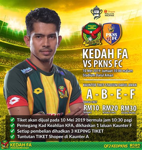 9.00 malam waktu malaysia venue : Live Streaming Kedah vs PKNS FC Piala FA 10 Mei 2019 ...