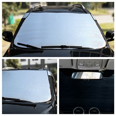 Car front rear sunroof window cover sunshade curtain uv. UV Protect Car Front Window Cover Windshield Windscreen ...