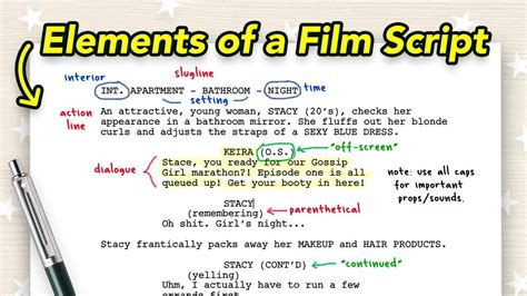 Screenplay Format Screenplay Writing Film Script Video Script Writing Help Reading Writing