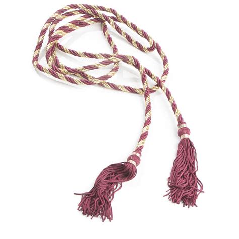 Gold And Burgundy Cord Tassel Garland Wire Rope