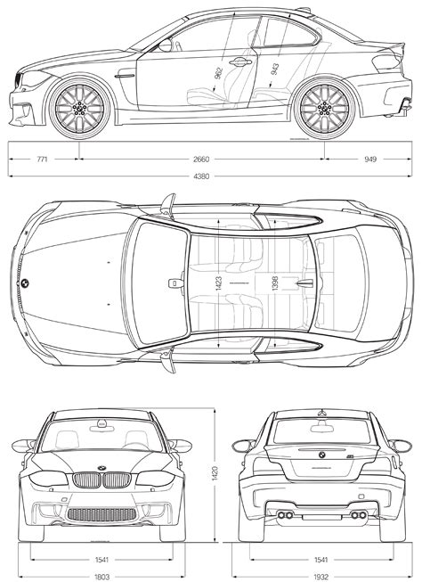 Car Blueprints For 3d Modeling Simple