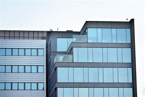 Glass Walls Of A Office Building Business Background Stock Photo