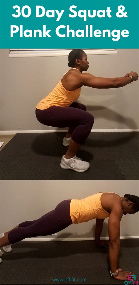 30 Day Squat And Plank Challenge Effifit
