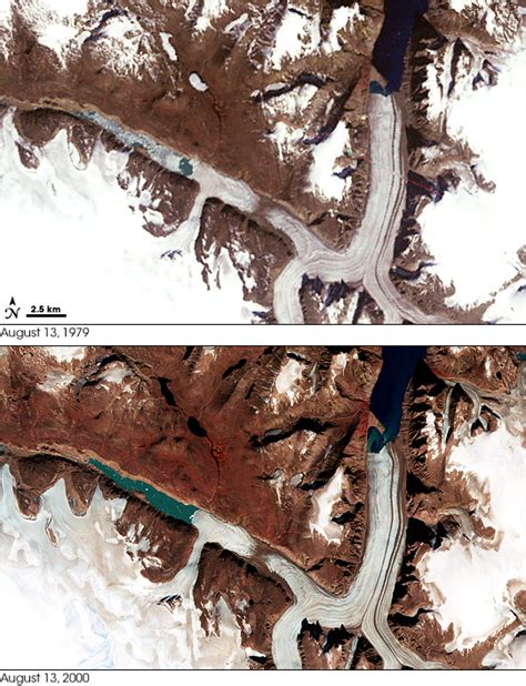 Landsat Image Gallery Penny Ice Cap In 1979 And 2000