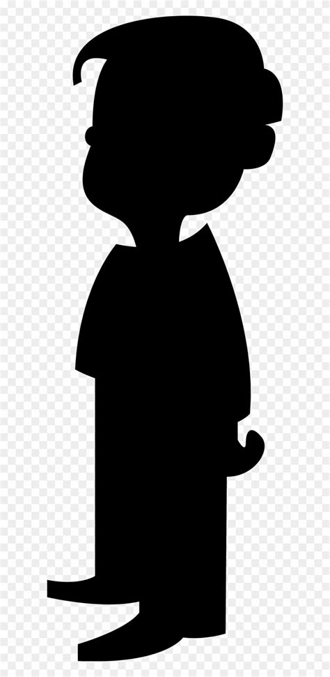 Little Boy Silhouette Clip Art Silhouette Of A Boy Hd Png Download
