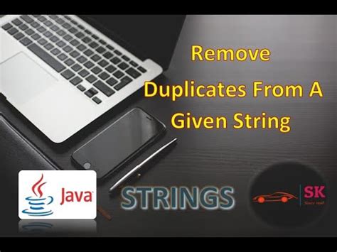 Remove Duplicates In A Given String Java Programming No Sound Copy Code Youtube