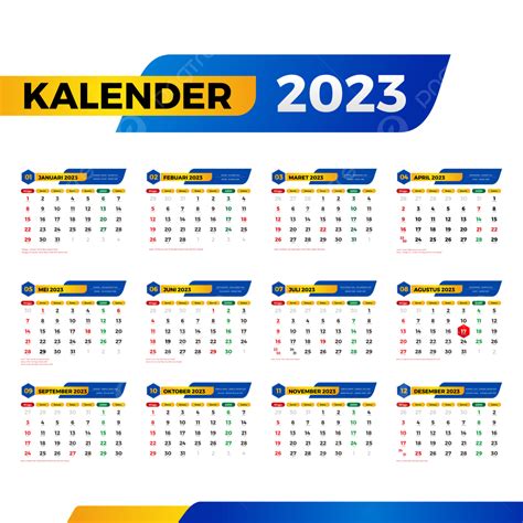 Gambar Kalender 2023 Lengkap Dengan Tanggal Merah Kalendar 2023 Ananta